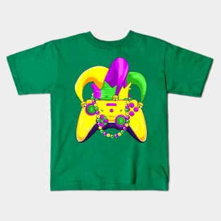 Funny Gaming Mardi Gras Video Game Kids T-Shirt